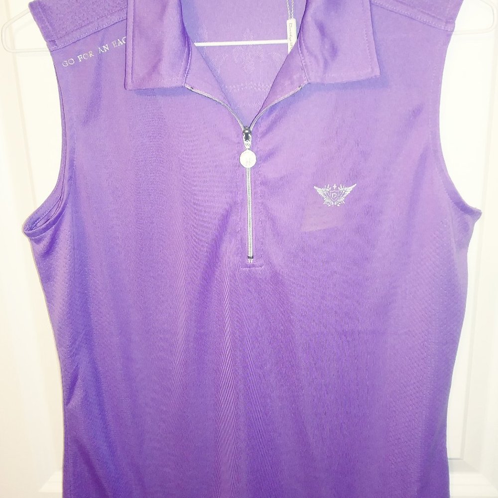 Womens Daily Sports top, size M, NWT. Purple. UVA, UVB, UPF 40+protection.